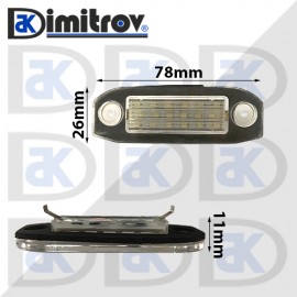 LED плафони осветление заден номер Volvo C70 S40 S60 S80 V50 V60 V70 XC60 XC70 XC90